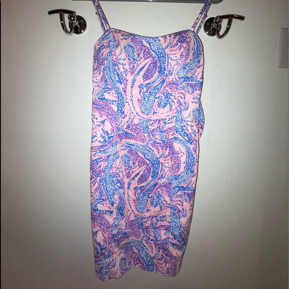 blue, pink, and white lilly pulitzer dress!!